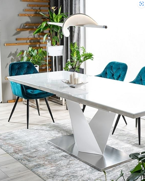 Stalas ALARAS III + Kėdės CHERRY VELVET