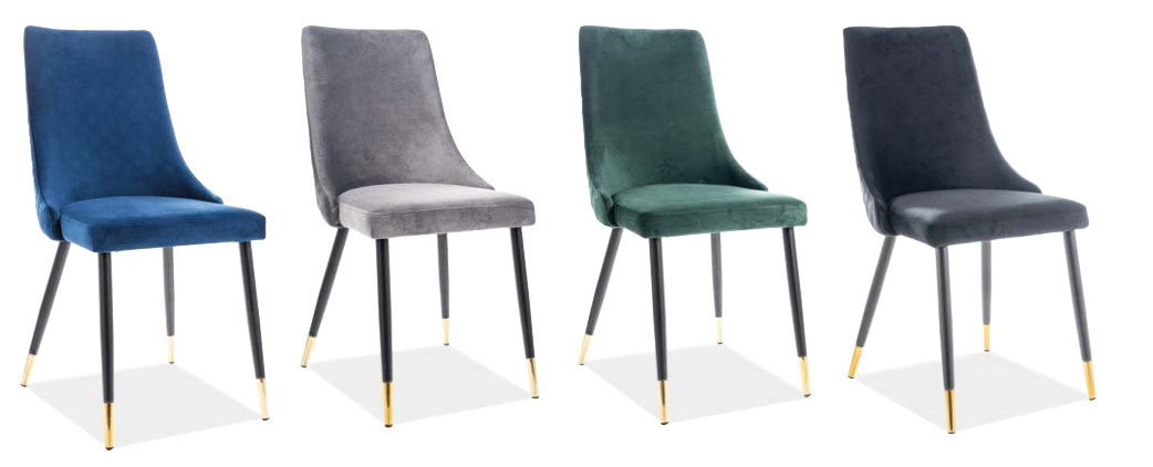 Stalas SALVADORE + Kėdės PIANO VELVET