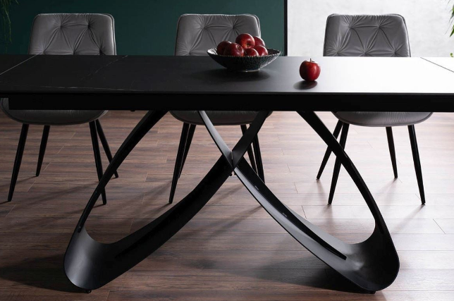 Stalas SAMANTA CERAMIC + Kėdės CHERRY II VELVET