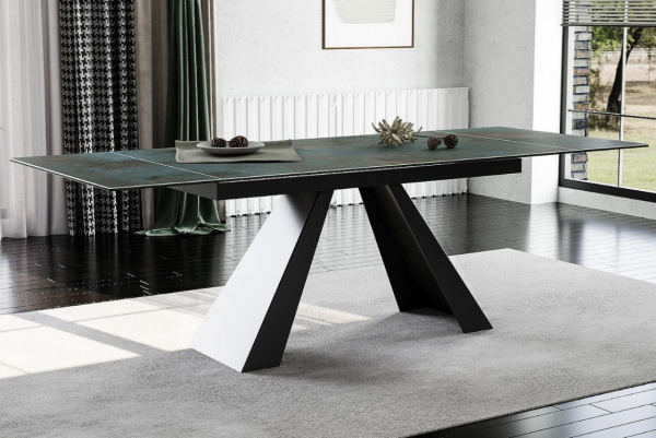 Stalas SALVADORE CERAMIC + Kėdės H-090 VELVET