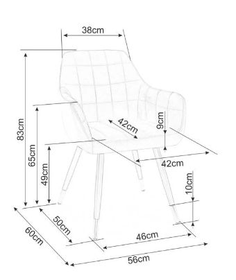 Stalas MURANO + Kėdės NUXE VELVET