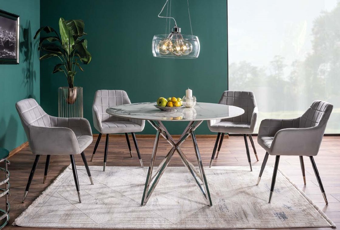 Stalas MURANO + Kėdės NUXE VELVET