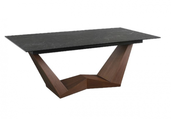 Stalas BONUCCI CERAMIC + Kėdės LINEA VELVET