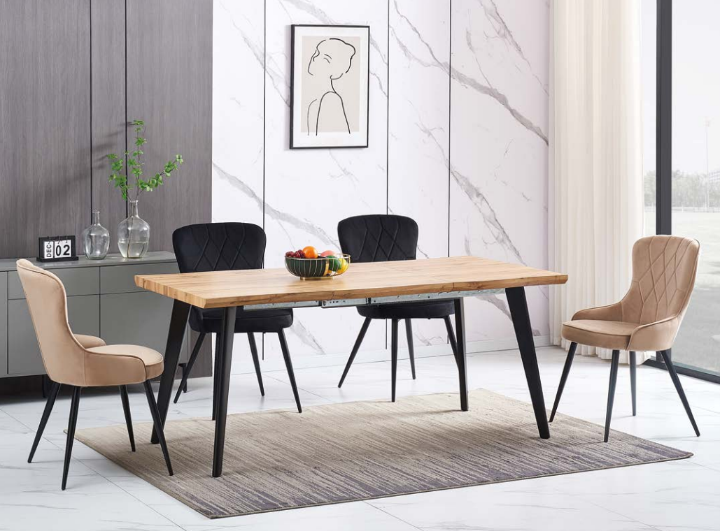 Stalas FRESNO + Kėdės LOTUS VELVET