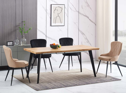 Stalas FRESNO + Kėdės LOTUS VELVET