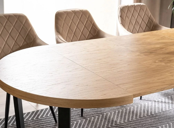 Stalas PARKER + Kėdės LINEA VELVET