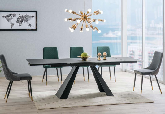 Stalas SALVADORE + Kėdės PIANO VELVET